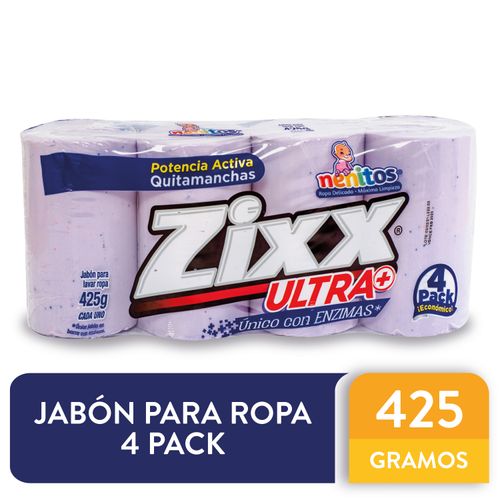 4 Pack Jabón Zixx Nenito Ropa Delica - 425Gr