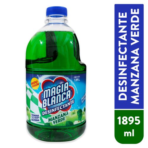 Desinfectante Magia Blanca Manzana Verde - 1/2 Galón