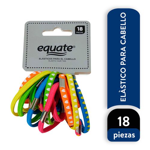 COLAS EQUATE ELASTICOS PARA EL CABELLO 18 PIEZAS