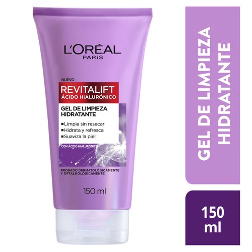 Gel Limpiador Hidratante L'Oréal París Ácido Hialurónico - 150ml