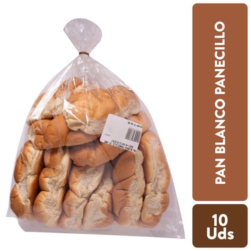 Pan Blanco Panecillo - 10 Unidades