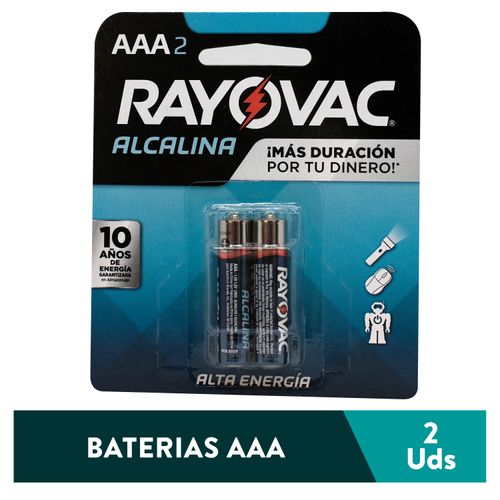 Bateria Alcalina Rayovac AAA2 - 2 Unidades