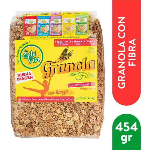 Granola Saluvita Doble Fibra Dieta - 454 g
