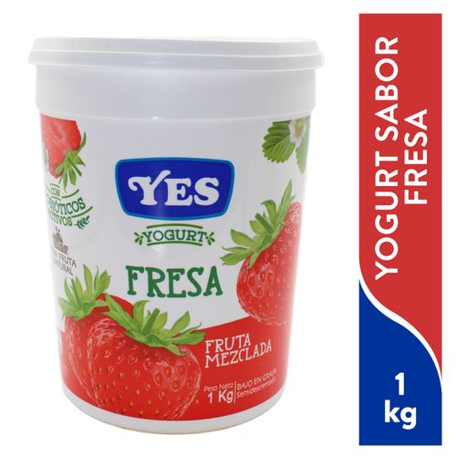 Yogurt Yes Fruta Mezclada Fresa - 1000Ml