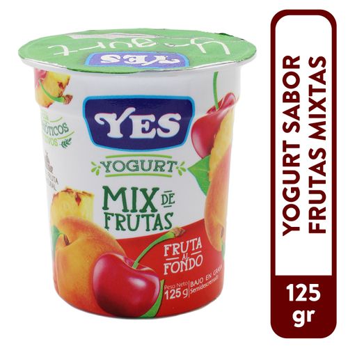 Yogurt Yes Tutti Frutti Fruta Fondo - 125 g