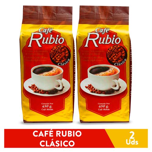 2 Pack Café Rubio Clasico - 900Gr