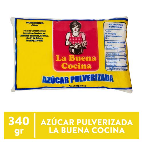 Azucar La Buena Cocina Pulverizada - 340Gr