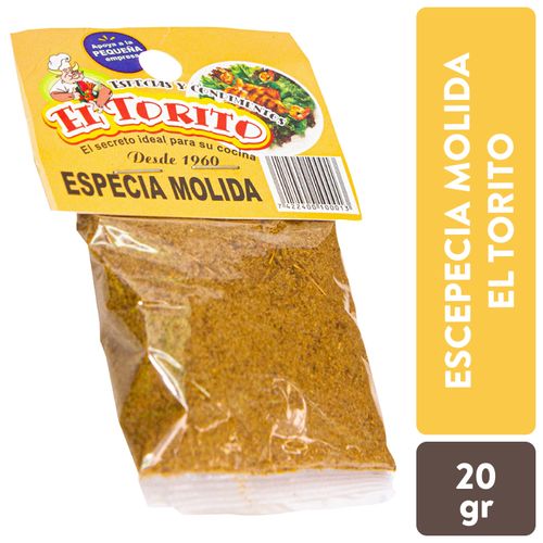Condimento El Torito Especia Molida - 20 g