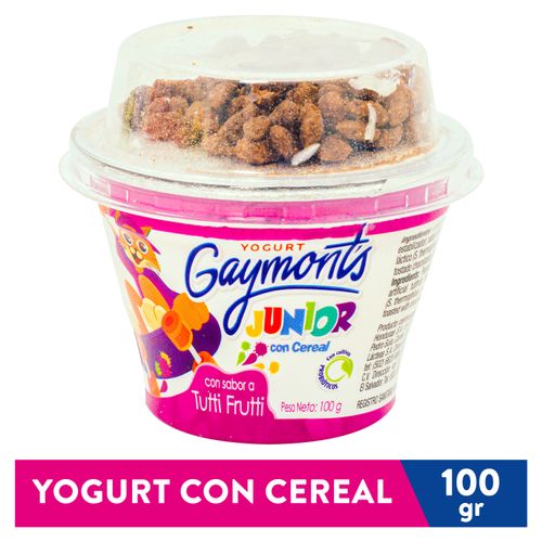 Yogurt Gaymonts Con Cereal  Tutti Frutti - 100 g