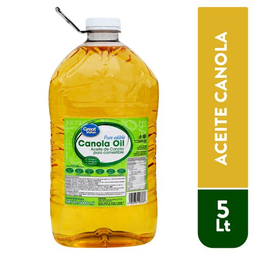 Aceite Great Value Canola - 5000ml