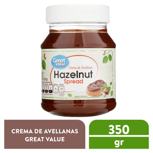 Crema De Avellanas Great Value 350Gr