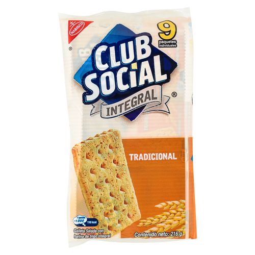 Galleta Integral Club Social - 216gr