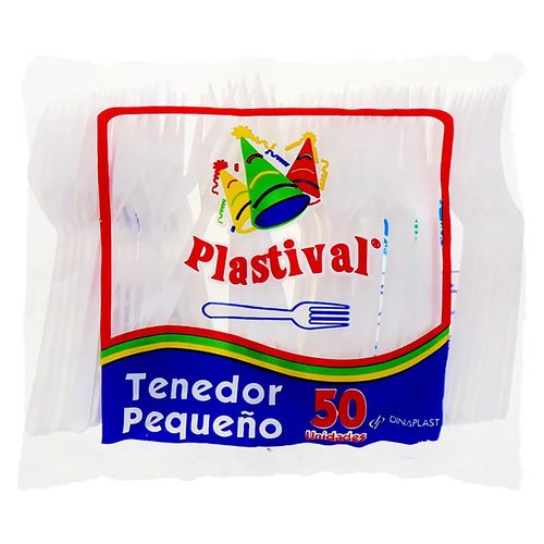Tenedor Desecha Pequeno  Plastival 50Ea