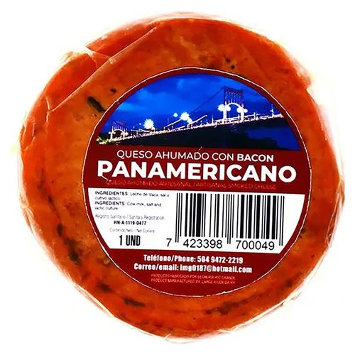 Queso Ahumado con Bacon Lácteos Panamericanos - 390 g
