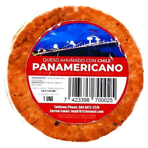 Queso Ahumado con Chile de Lácteos Panamericanos - 390 g