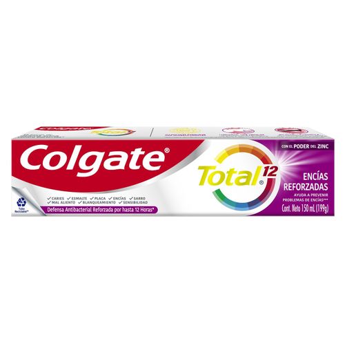 Pasta Dental Colgate Total Encías Reforzadas Prevención Activa -150 ml