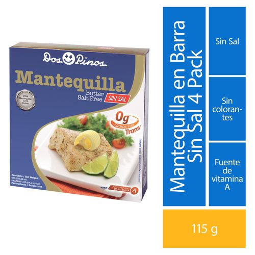 Mantequilla Dos Pinos Sin Sal Caja - 460 g