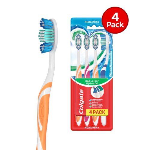 Cepillo Dental Colgate Triple Acción 4 Pack