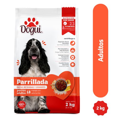 Alimento Dogui Perro Adulto Sabor Parillada, 18 Meses En Adelante  -  2kg
