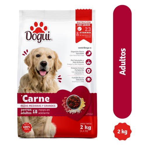Alimento Dogui Perro Adulto Sabor Carne Y Arroz, 18 Meses En Adelante - 2kg