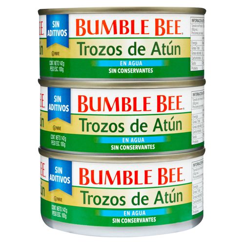 Atún Bumble Bee En Agua 3 Pack - 142 g