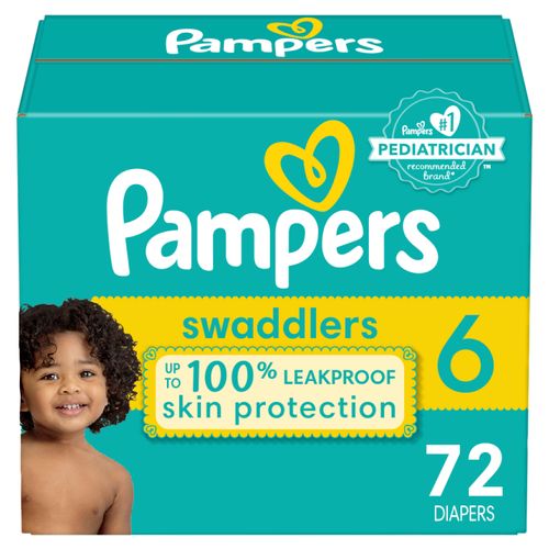 Pañales Pampers Swaddlers Talla 6, 16kg - 72Uds