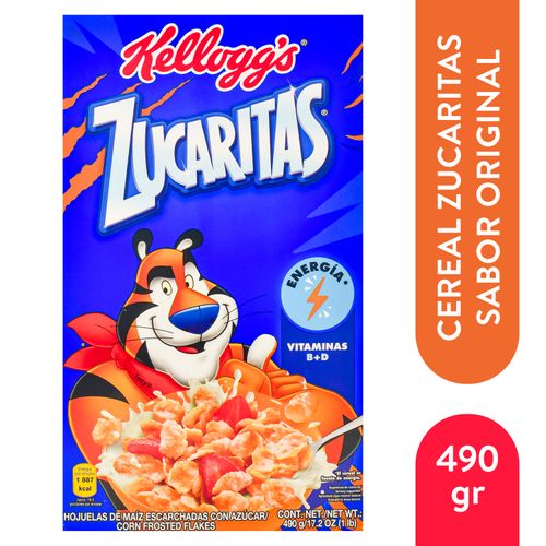 Cereal Kellogg's Zucaritas Sabor Origrinal Hojuelas de Maíz - 490 g