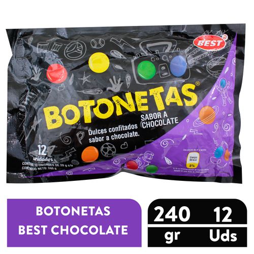 Botoneta de Chocolate Best 12 Unidades - 240 g