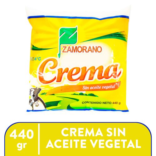 Crema Zamorano Sin Aceite Natural - 440 g