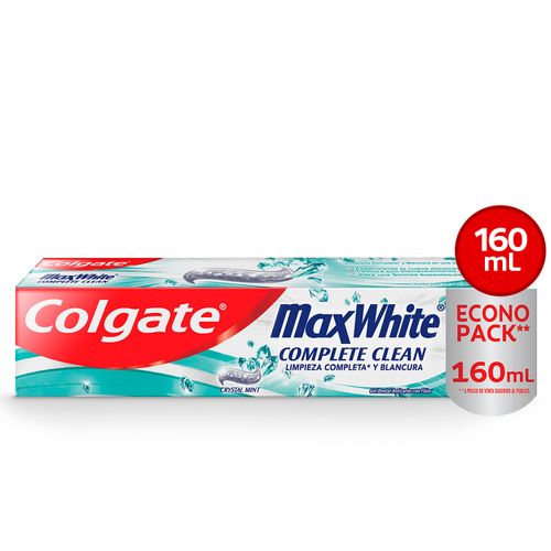 Pasta Dental Colgate Max White Complete Clean - 160ml