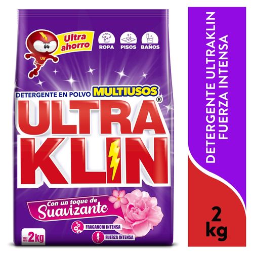 Detergente Ultraklin Fuerza Intensa 2Kg