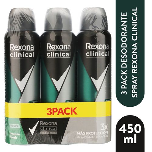 3pk Deo Spray Rexona Men Intense 450ml