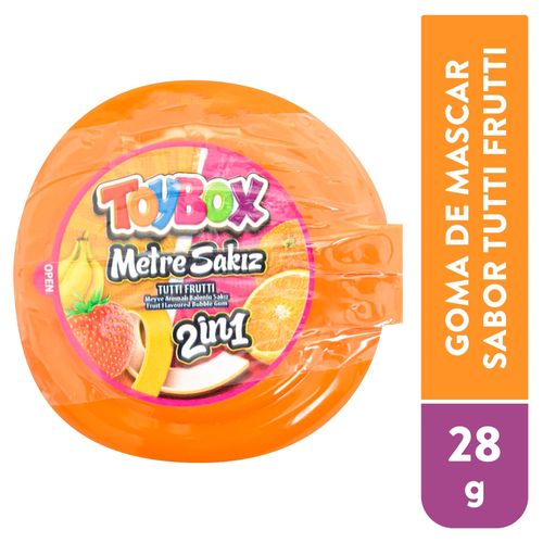 Goma Mascar Toy Box Tiras Tutti Fruitti - 28 g