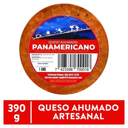 Queso Ahumado Tradicicional de lácteos Panamericanos - 390 g