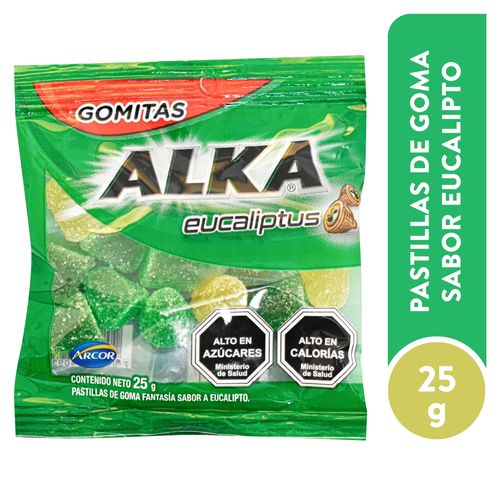 Gomitas Alka Sabor A Eucalipto - 25 g