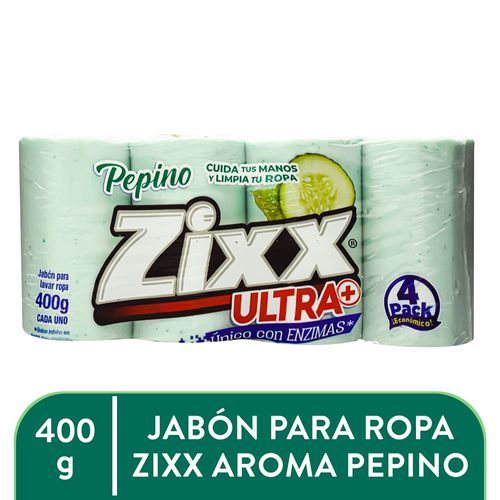 Jabón Zixx Pepino Ultra 4 Pack - 1600 g