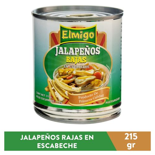Jalapeño Elmigo Raja Escabeche - 215 g