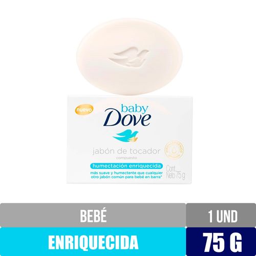 Jabón Dove Baby Hidratación Enriquecida en Barra - 75 g