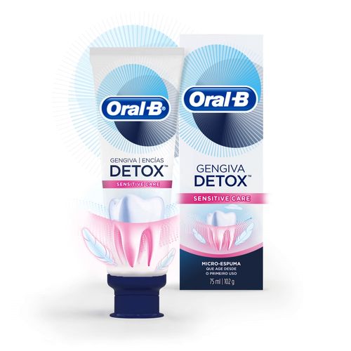 Pasta Dental Detox Oral-B Sensitive Care Con Micro Espuma 75ml