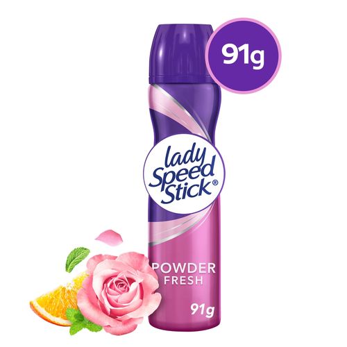 Desodorante Antitranspirante Antitranspirante Lady Speed Stick 24/7 Powder Fresh Aerosol 91 g