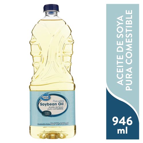 Aceite Great Value De Soya 946Ml