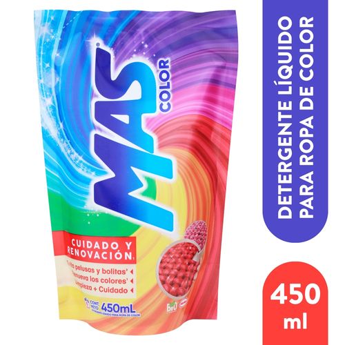 Detergente Líquido MAS Color - 450mL