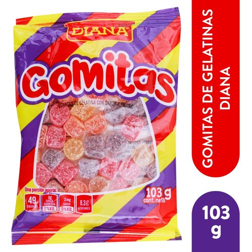 Gomitas Diana sabor frutas - 103 g