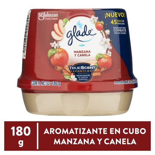 Aromatizante Glade Cubo Aroma A Manzana y Canela - 180 g