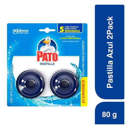 Pastilla Para Baño Pato Azul Brisa De Mar 2Uds - 80g