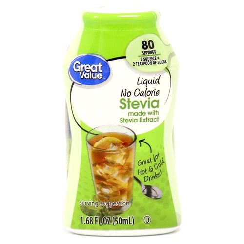 Endulzante Great Value Stevia Liquido - 50ml