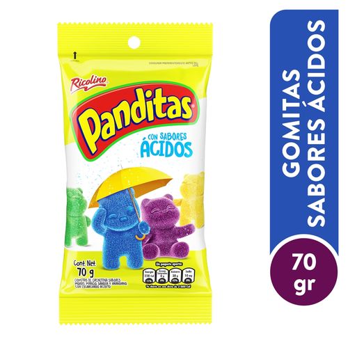 Gomitas Ricolino Panditas Acidas - 70 g