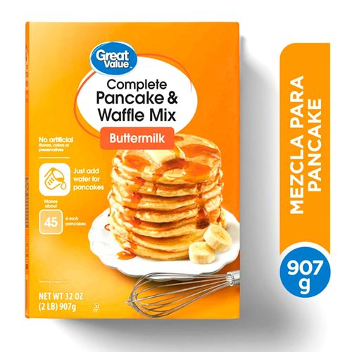 Mezcla Great Value Para Pancake Buttermilk - 907 g