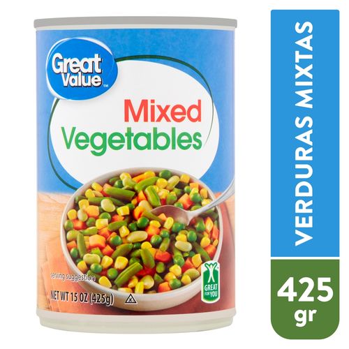 Vegetales Great Value Mixtos - 425gr