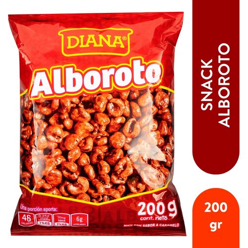 Snack Maiz Sabor a Caramelo Diana Alboroto - 200 g